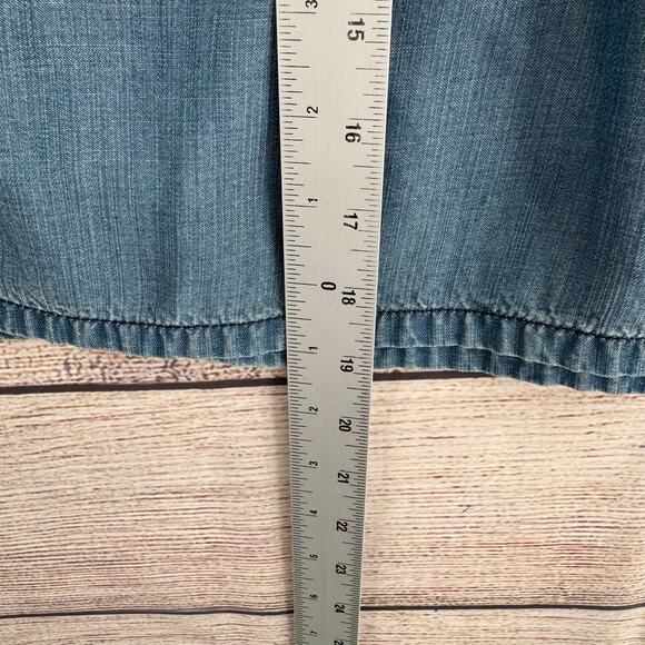 Madewell Chambray Back Zip Skirt Womens 4 Blue Medium Wash - Picture 10 of 10